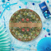 カラフルオーナメント ペーパープレート (パーティー)