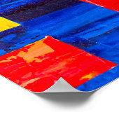 カラフルカイロプラクティックスパイン絵画ポスタ離れのL ポスター (角)