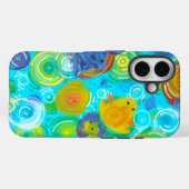 カラフルカエル レインボー ウォーター フォンケース Case-Mate iPhoneケース (裏面 (横))