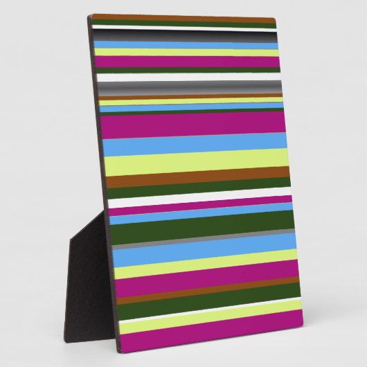 カラフルカスタマイズデザイストライプザ フォトプラーク (側面)