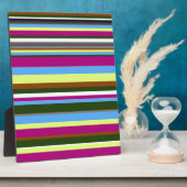カラフルカスタマイズデザイストライプザ フォトプラーク (側面)