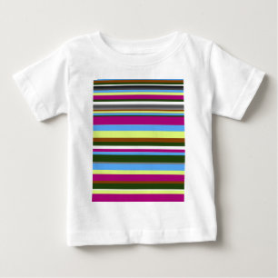 カラフルカスタマイズデザイストライプザ ベビーTシャツ