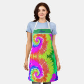 カラフルカスタマイズデザインエプロン エプロン (着用した状態)