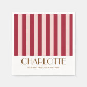 カラフルカスタマイズモダン生誕生会デコール スタンダードカクテルナプキン (正面)