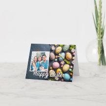 カラフルカスタムイースターエッグ写真テンプレート