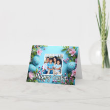 カラフルカスタムイースターコラージュ写真テンプレート