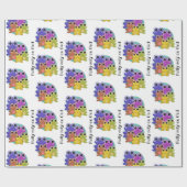 カラフルカスタムカエル ラッピングペーパー (フラット)