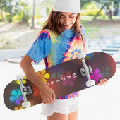 カラフルカスタムガーリーパーソナライズされた名 スケートボード