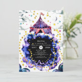 カラフルカスタムサーカス誕生日 招待状 (スタンド正面)