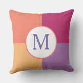 カラフルカスタムモダンイニシャル クッション (裏面)