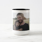 カラフルカスタム写真 – 父の日 ツートーンマグカップ (中央)