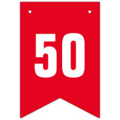 カラフルカスタム歳の誕生日パーティバンティングバナー バンティングフラッグ (第2の旗)