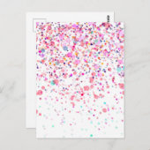 カラフルカスタム空白の大事な行事 ポストカード (正面/裏面)