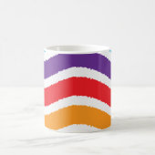 カラフルカスタム紙効果 コーヒーマグカップ (中央)
