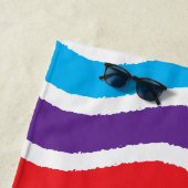 カラフルカスタム紙効果 ビーチタオル (インサイチュ)