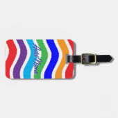 カラフルカスタム紙効果 ラゲッジタグ (正面横)