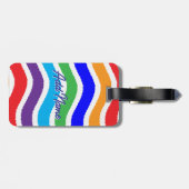 カラフルカスタム紙効果 ラゲッジタグ (裏面横)