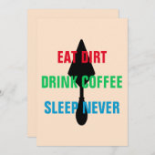 カラフルカスタム食べダートドリンクコーヒー睡眠決して (正面/裏面)