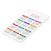 カラフルカスタム2021年カレンダー マグネット (左側)