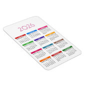 カラフルカスタム2021年カレンダー マグネット (右側)