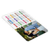 カラフルカスタム2022フォトカレンダーマグネット マグネット (右側)