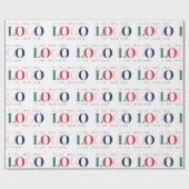 カラフルカスタムChristmas Rectangle Business Logo ラッピングペーパー (フラット)