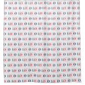 カラフルカスタムRectangle Business Logo Repeating シャワーカーテン (正面)