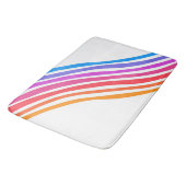 カラフルカッコいいおもしろいストライプ バスマット (アングル)