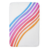カラフルカッコいいおもしろいストライプ バスマット (正面縦)