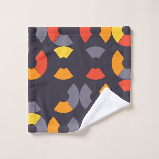 カラフルカッコいいトレンディーモダン円形美術 ウォッシュタオル (ウォッシュタオル)