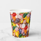 カラフルカッコいい甘いイースタージェリービーンズキャンディ 紙コップ (裏面)