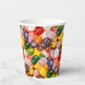 カラフルカッコいい甘いイースタージェリービーンズキャンディ 紙コップ (正面)