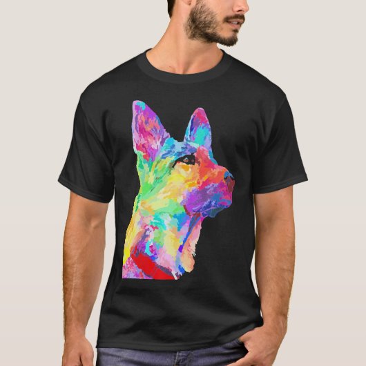 カラフルカッコいい羊飼い Tシャツ (正面)