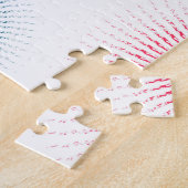 カラフルカッコいい都市のブラシ線の円 ジグソーパズル (側面)