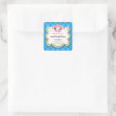 カラフルカップケお洒落ーキブンニーベーカリー スクエアシール (バッグ)