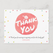 カラフルカップケーキありがとう ポストカード (正面)