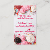 カラフルカップケーキとキャンディーベーカリー 名刺 (裏面)