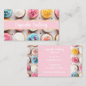 カラフルカップケーキのベーカリー個人名 名刺 (正面/裏面)