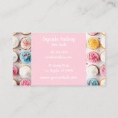 カラフルカップケーキのベーカリー個人名 名刺 (裏面)