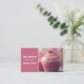 カラフルカップケーキの生地 名刺 (スタンド正面)