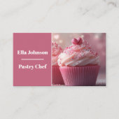 カラフルカップケーキの生地 名刺 (正面)