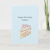 カラフルカップケーキ 誕生日 カード (正面)