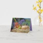 カラフルカボチャひょうぶ花干しカスタマイズ草 カード (黄色い花)