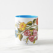 カラフルカラサイの花 マグカップ (中央)