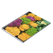 カラフルカリフラワー秋の装飾 ノートブック (左側)