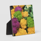カラフルカリフラワー秋の装飾 フォトプラーク (正面)