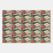 カラフルカル離れジウム花柄 ラッピングペーパーシート (正面3)