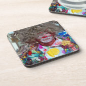 カラフルカーニバルピエロ抽象芸術印象主義 コースター (左側)