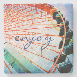 カラフルカーニバル観覧車ス楽しむクリプト引用文 ストーンコースター