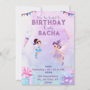 カラフルカーニバル:誕生日に参加よくはしゃぐ 招待状